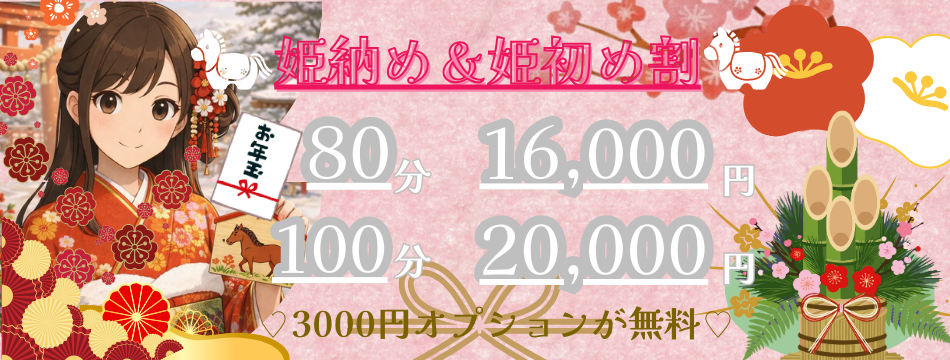 🎀♡ 年末限定 ♡【姫納め割】🎌